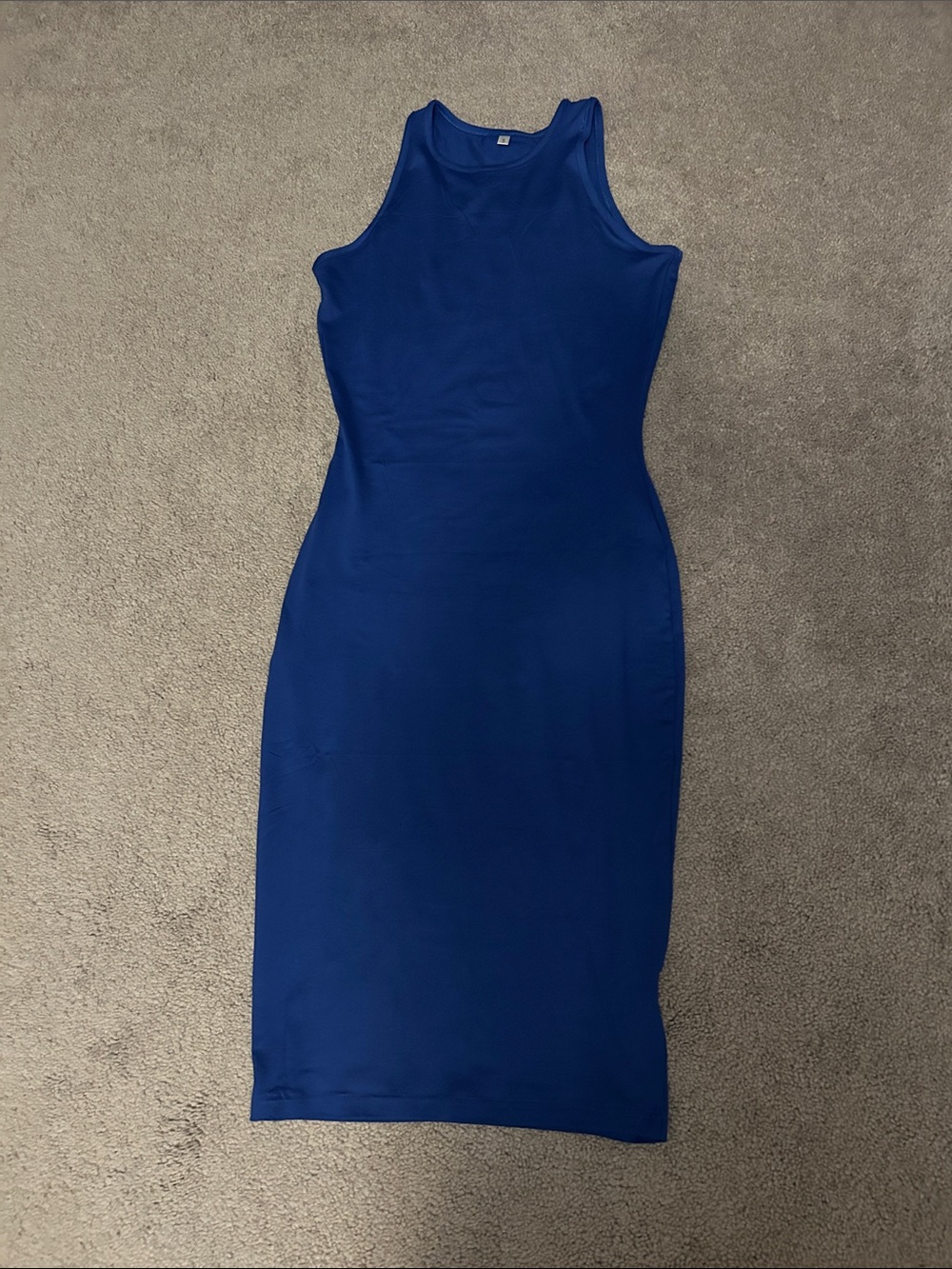 Sleeveless Midi Dress in Royal Blue